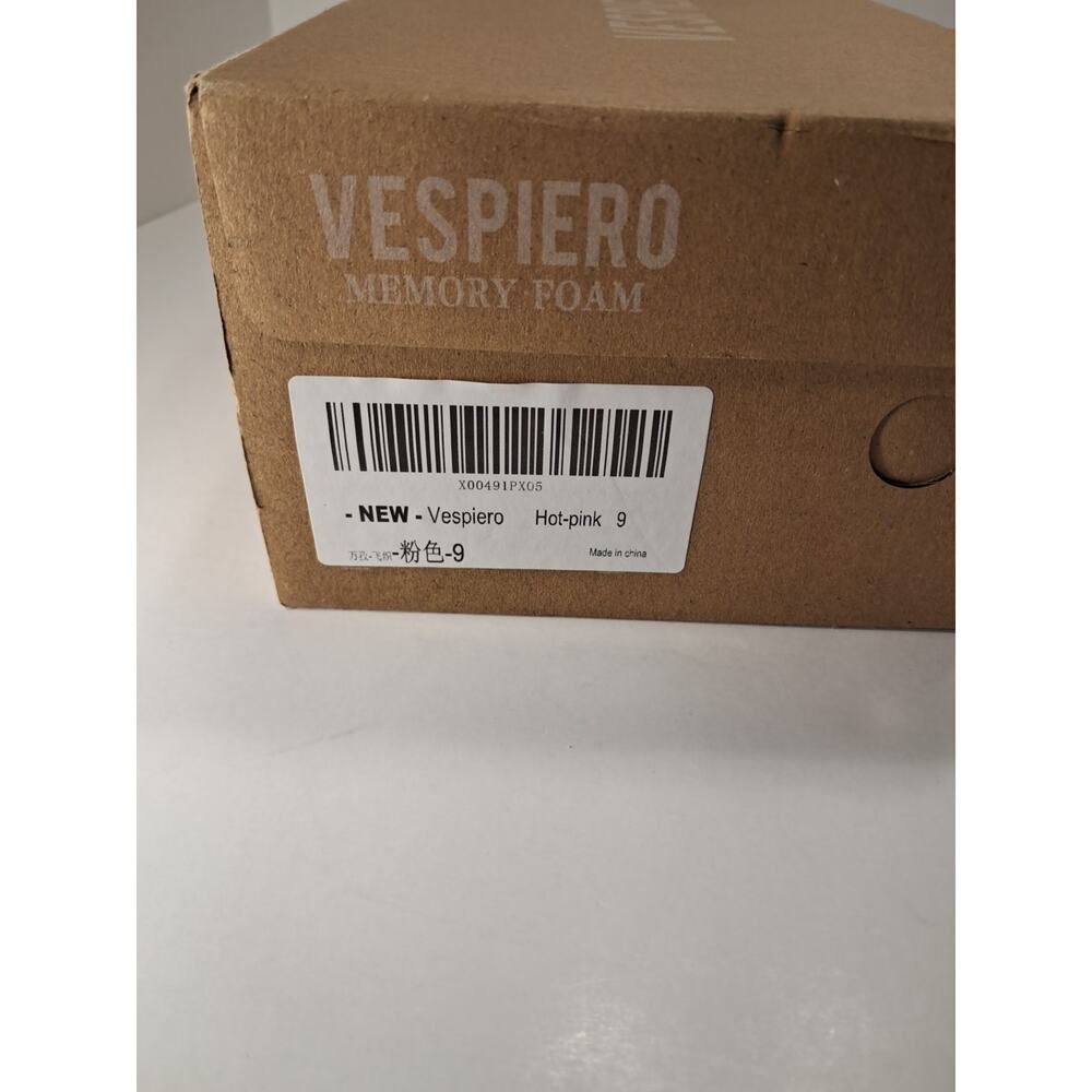 Vespiero Hot Pink Knit Penny Loafers Women's 9 Memory Foam Slip On Flats - Picture 4 of 9
